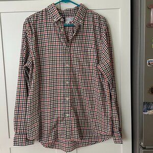 Old Navy Men's Collared Long Sleeve Shirt, Regular Fit, Large, Button Front